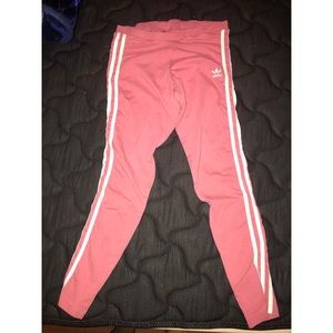 Adidas Pink Original 3 Strip Leggings